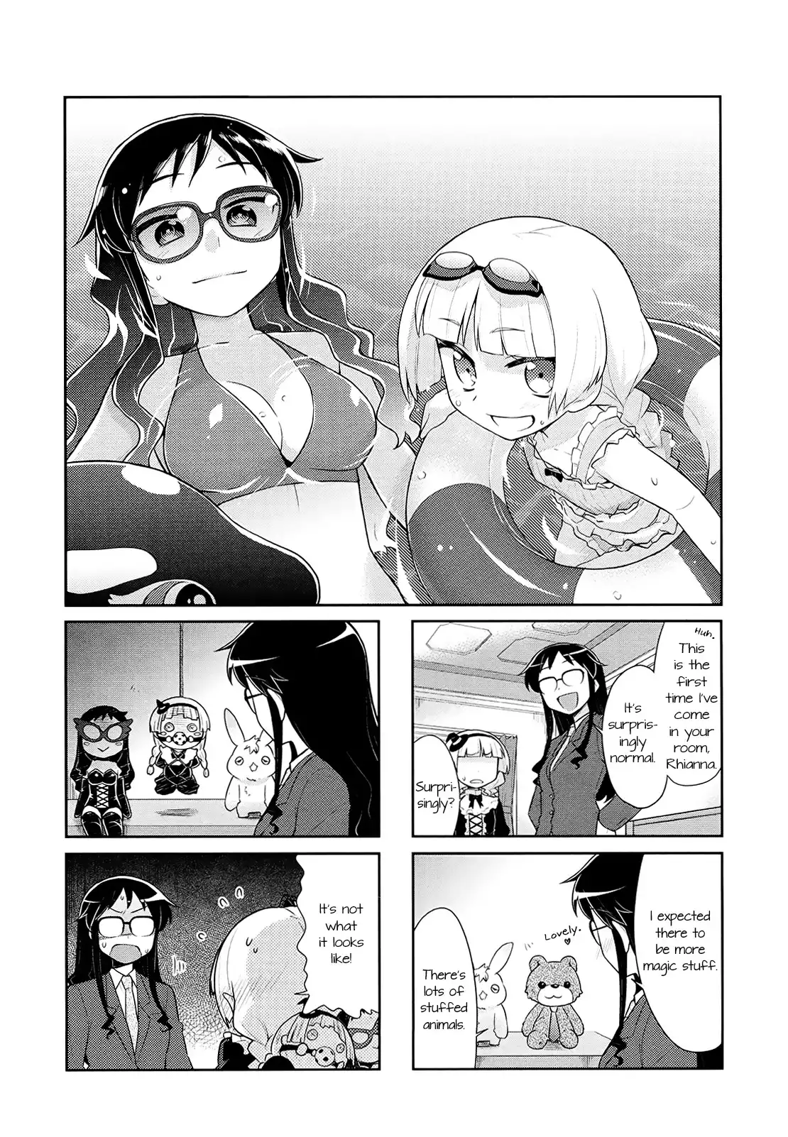 Majo to Houki to Kurobuchi Megane Chapter 7 1